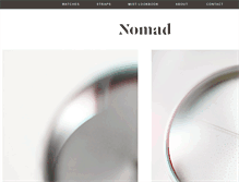 Tablet Screenshot of nomadwatches.com